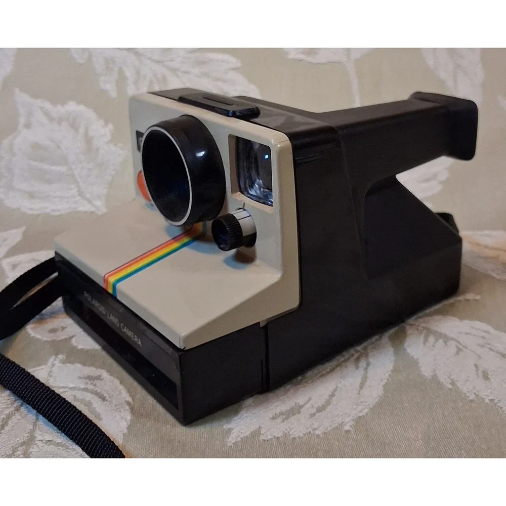 Vintage Polaroid OneStep Land Camera Rainbow Stripe SX-70 Film Untested Repair